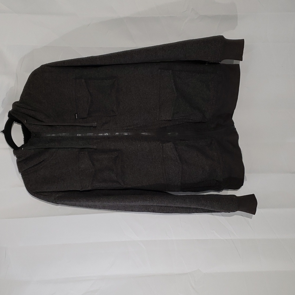 Hurley fleece lined full zip hooded jacket size Large men's